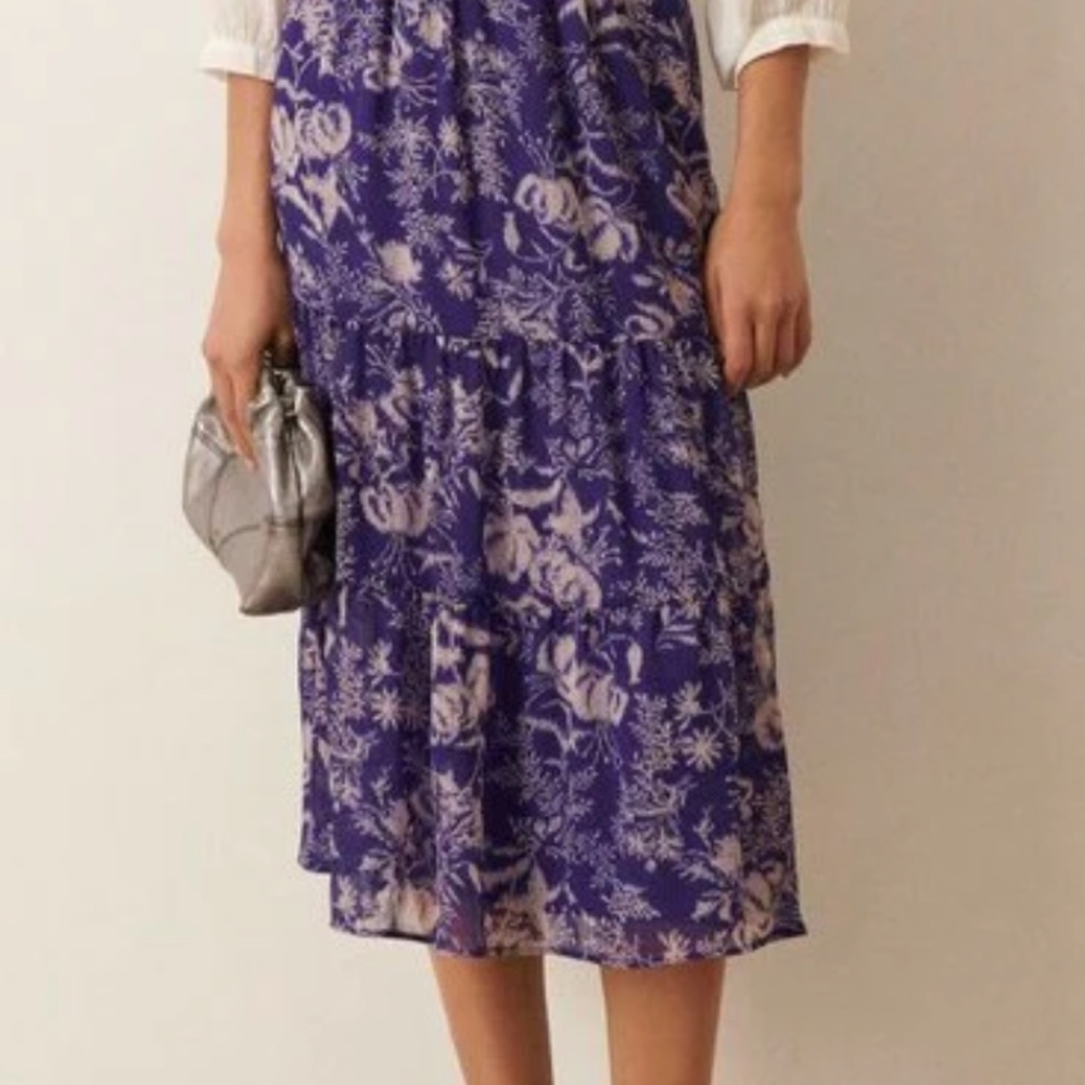 Ba&sh Floral Uria Midi Skirt